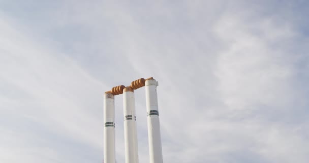 Vista Lateral Ángulo Bajo Jugador Cricket Masculino Caucásico Usando Blancos — Vídeos de Stock