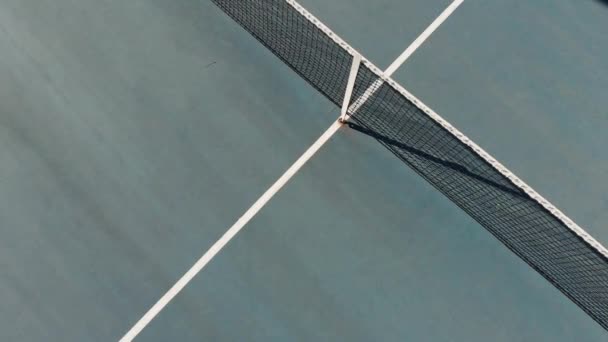 Wideo Widokiem Różne Kobiety Tenisistki Korcie Uścisk Dłoni Sport Zawodowy — Wideo stockowe