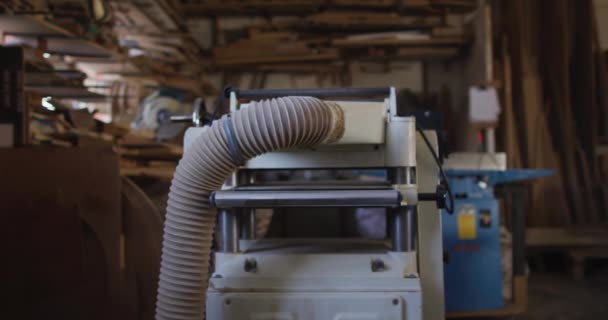 Video Machines Tools Traditional Carpentry Workshop Carpentry Craftsmanship Owning Small — Stockvideo