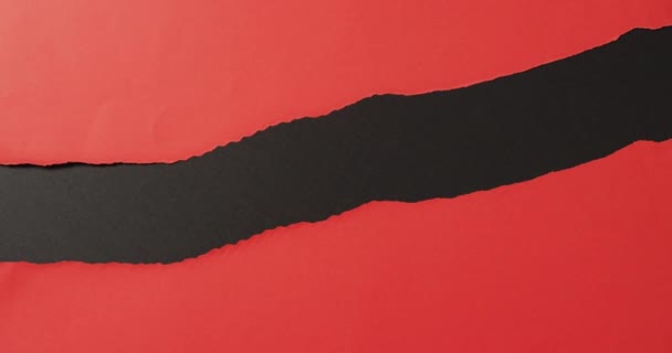 赤の背景に黒の水平ストライプをリッピング 要約背景 黒金曜日の販売と小売コンセプトデジタル生成ビデオ — ストック動画