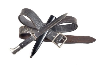 eski Alman bıçak süngüyle kın kılıcı kayışları için