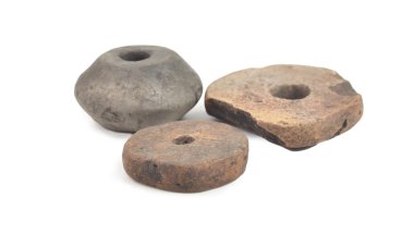 eski seramik spindle ağırşak, 5-1 yüzyıl m.ö.