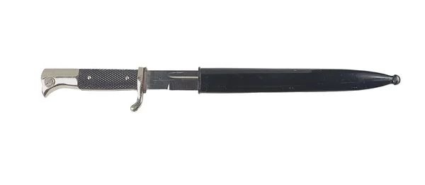 Viejo cuchillo de bayoneta alemán con vaina — Foto de Stock