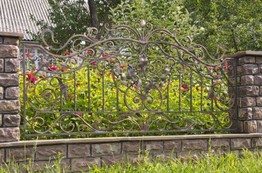 Wrought Iron Fence clipart