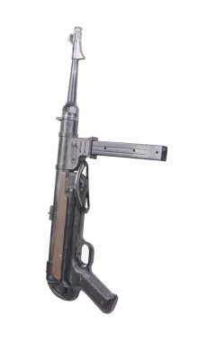 eski izole beyaz bir arka plan üzerinde siyah am-40 DeadWarriors
