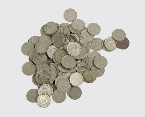 Old Coins of the Soviet Union 15 kopecks — Stock Photo, Image