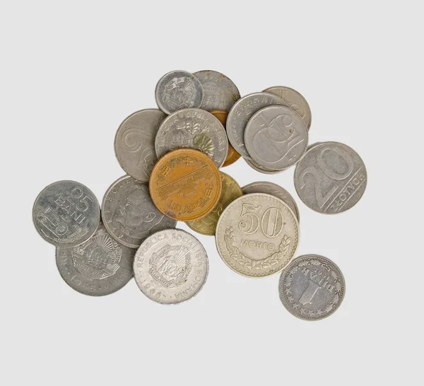 Monedas de los países socialistas — Foto de Stock