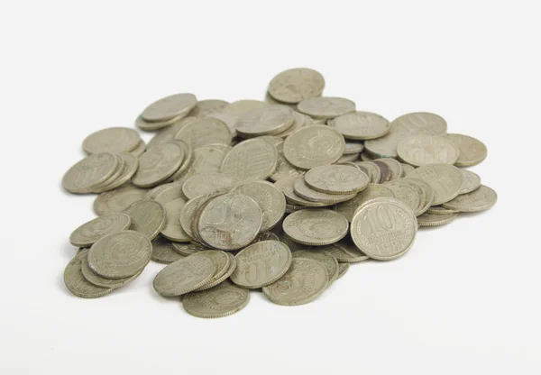 Régi érmék, a szovjet Unió 10 kopecks — Stock Fotó
