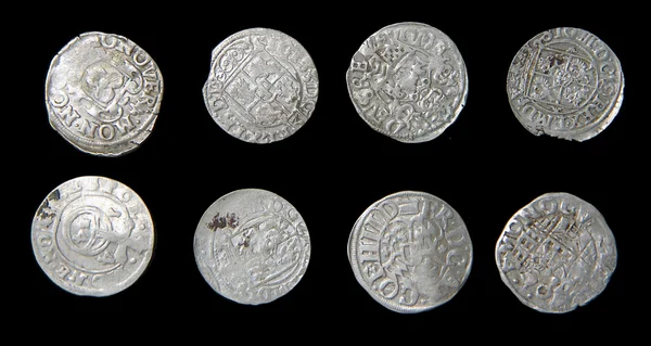 Copies of ancient Roman silver coins — Stock Photo, Image