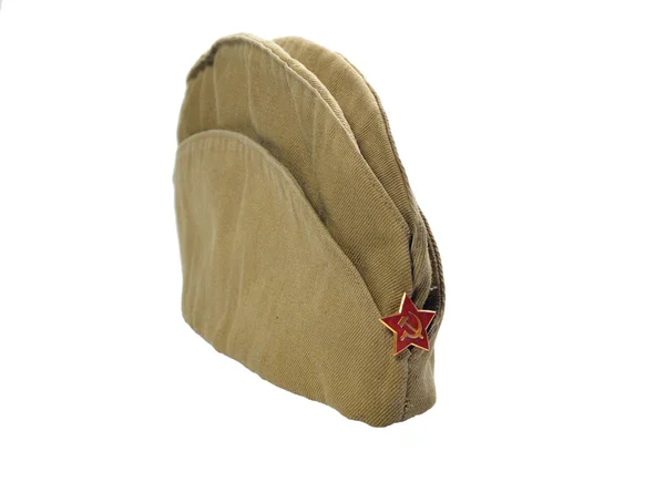Staré sovětské armády cap — Stock fotografie