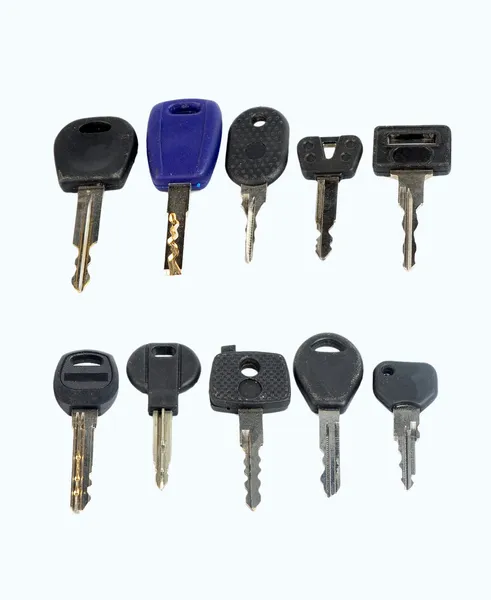 Um conjunto de chaves das fechaduras — Fotografia de Stock