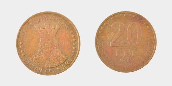 Монеты ROMANIA — стоковое фото