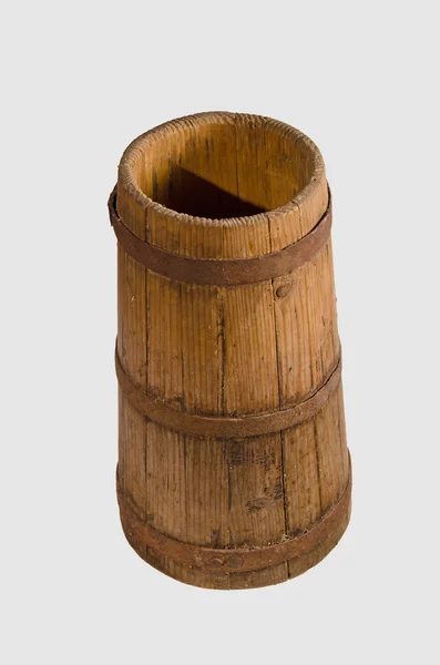 Old barrel for the manufacture of cow's milk — Stock Photo, Image