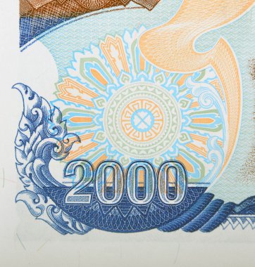 Vintage kağıt banknot unsurları