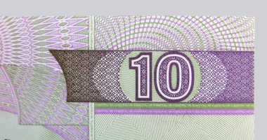 Vintage kağıt banknot unsurları