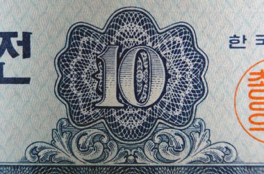 Vintage kağıt banknot unsurları