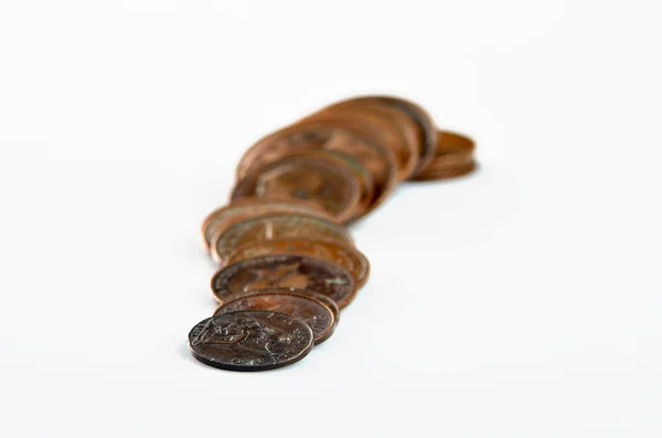 Древнеанглийские монеты — стоковое фото