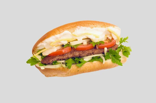 Свежий домашний сэндвич — стоковое фото