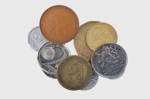 Conjunto de dinero metálico República Checa y Checoslovaquia — Foto de Stock