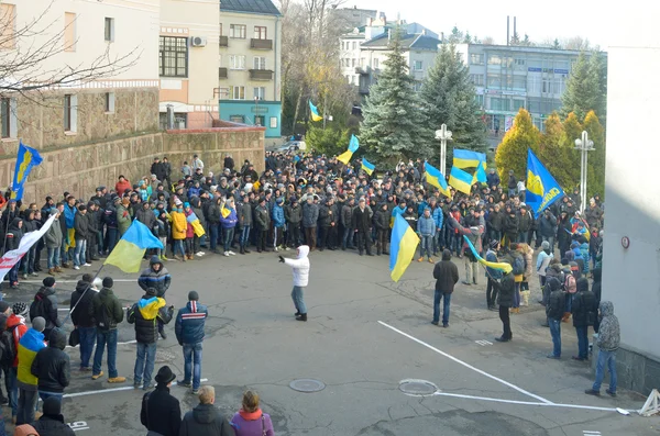 Ukrainian political action opposition — Stock Photo, Image