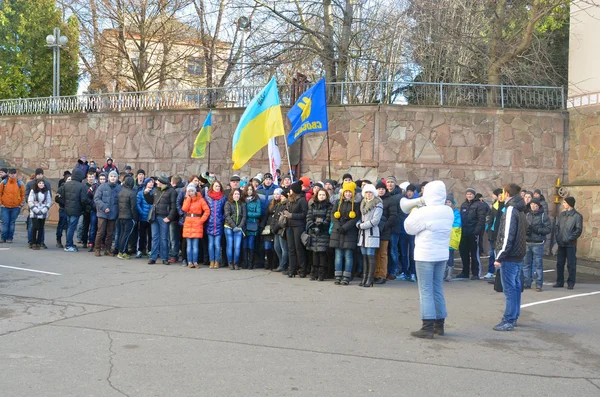 Ukrainian political action opposition — Stock Photo, Image