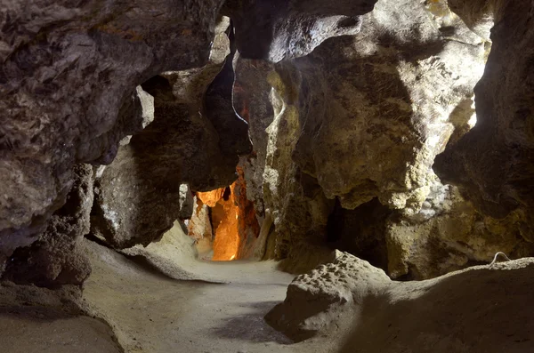 Gallery in a cave — Stock Photo, Image