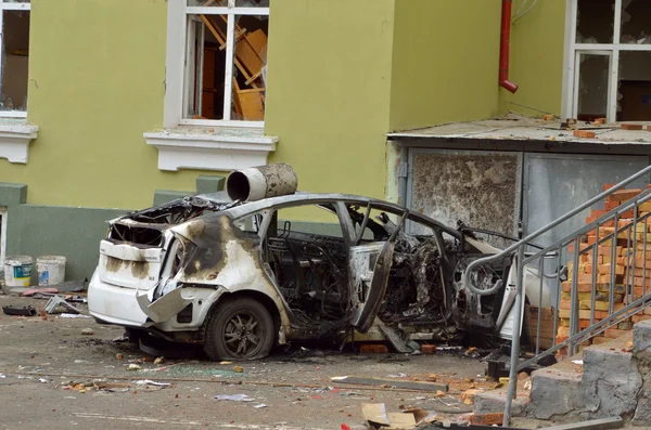 Ternopol, Ukraina-feb. 19. 2014 .armed beslag av polisen — Stockfoto