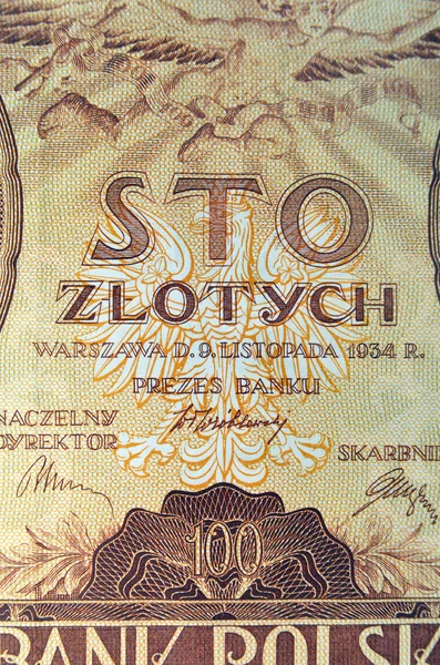 Banconote vecchie Polonia 1930 — Foto Stock