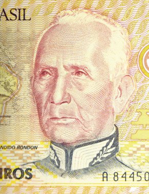 Vintage elements of paper banknotes, Brazil clipart