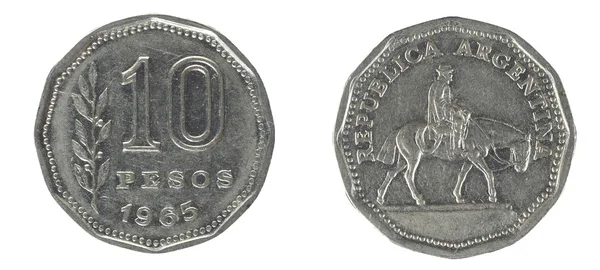 Gamla mynt argentina — Stockfoto