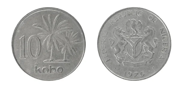 Pièces de monnaie de la République du Nigeria — Photo