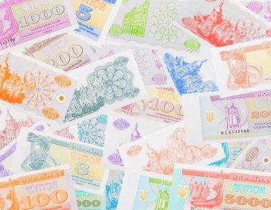 Set of paper money in Ukraine 1991-1993 Kupon