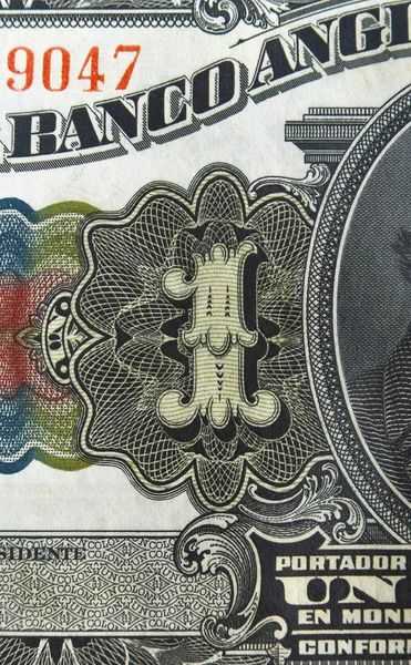 Elementi vintage delle banconote di carta, Costa Rica — Foto Stock