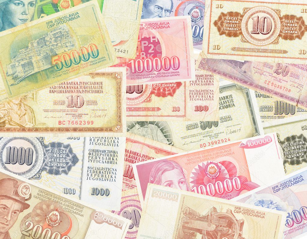 Set of paper money Yugoslavia