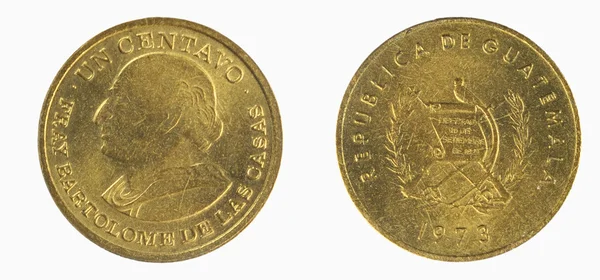과테말라 동전, 1 centavo — 스톡 사진