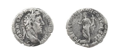 bozuk para eski gümüş Roma denarius
