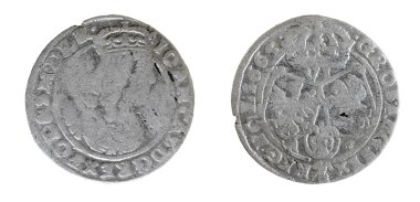 eski gümüş Polonya sikke