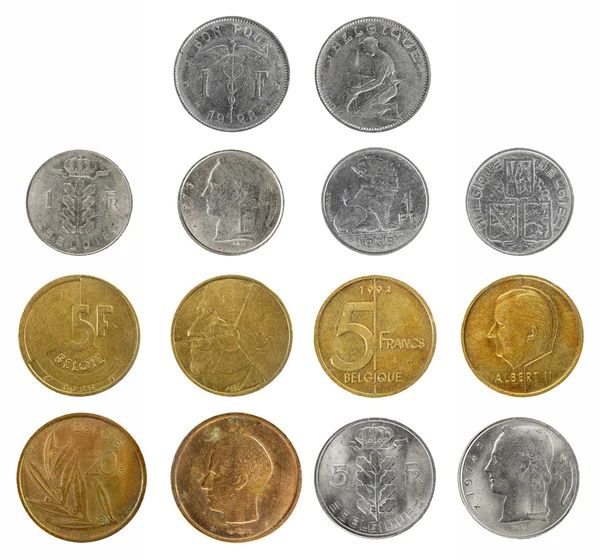 Serie monete Belgio — Foto Stock
