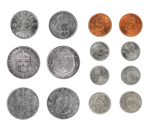 Set monedas Suecia — Foto de Stock