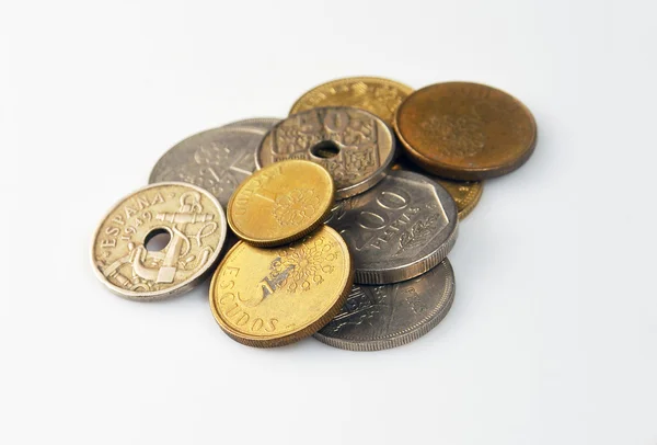 Conjunto de moedas Espanha — Fotografia de Stock