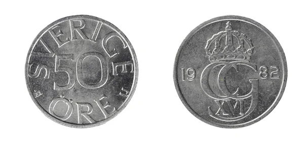 Sweden coins 50 ore — Stock Photo, Image