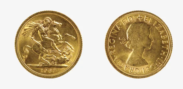 Gold Sovereign — Stock Photo, Image