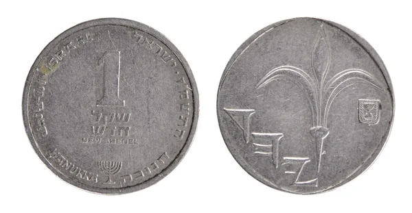 Израильские монеты — стоковое фото