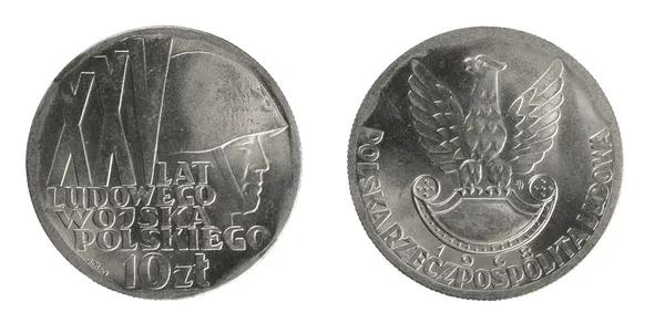 Moneda Polonia Zloty — Foto de Stock