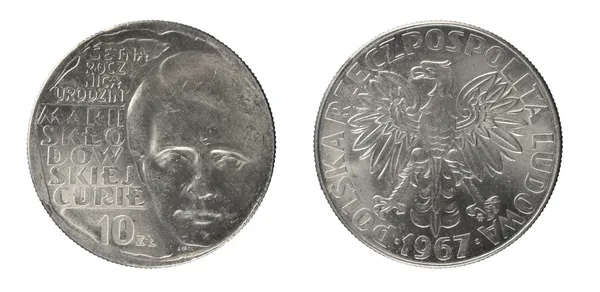Myntet Polen Zloty — Stockfoto