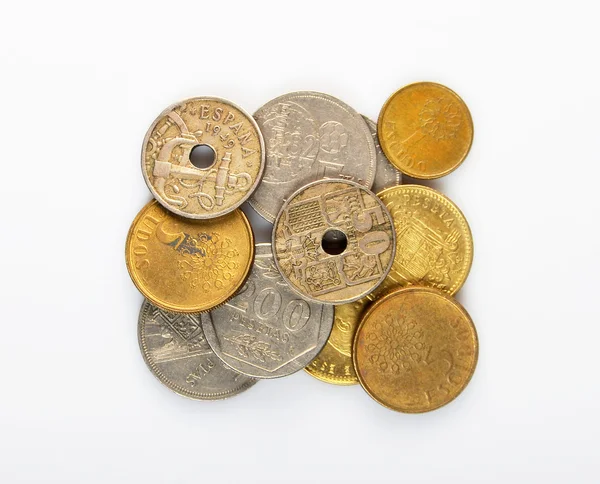 Conjunto de moedas Espana — Fotografia de Stock