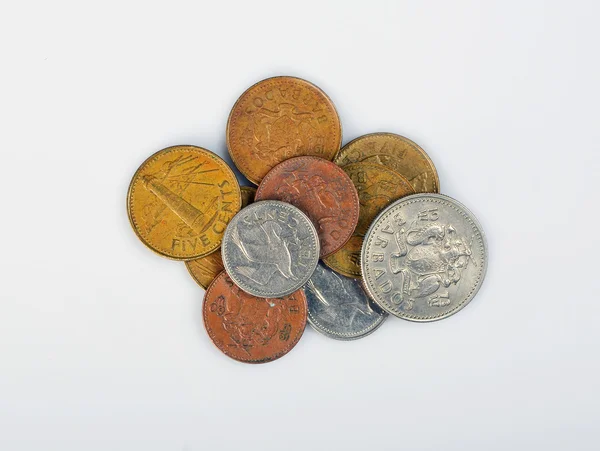 Conjunto monedas Barbados —  Fotos de Stock