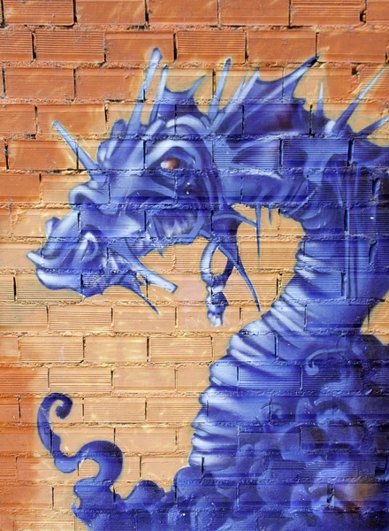 Dragon peinture — Photo