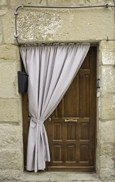 Door and Curtain — Stock Photo, Image