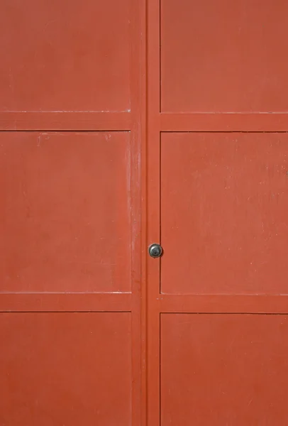 Puerta roja de metal —  Fotos de Stock